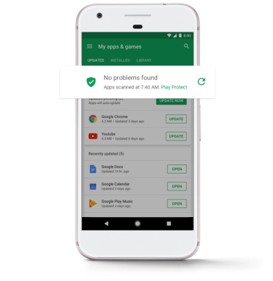 Google Play Protect, Bildquelle: android.com