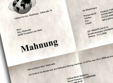 Abmahnung durch Anbieter von Internetabzocke
