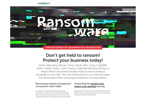 Das kostenlose Kaspersky Anti-Ransomware Tool, Bildquelle: Kaspersky Lab