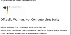 BKA-Fake-Warnung vor Locky.
