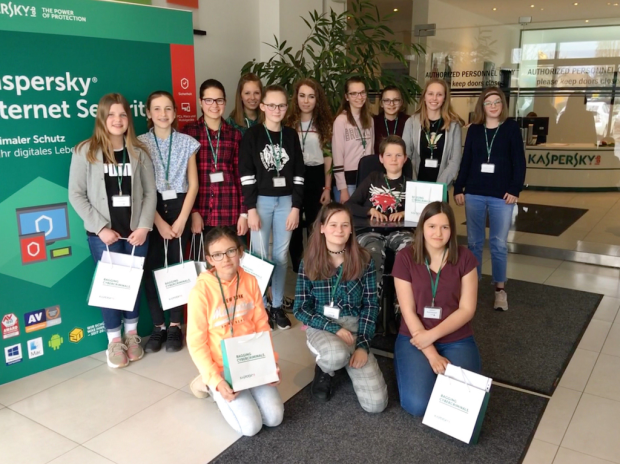 Kaspersky Lab Girls'Day Gruppenbild, Bildquelle:box.kaspersky.com