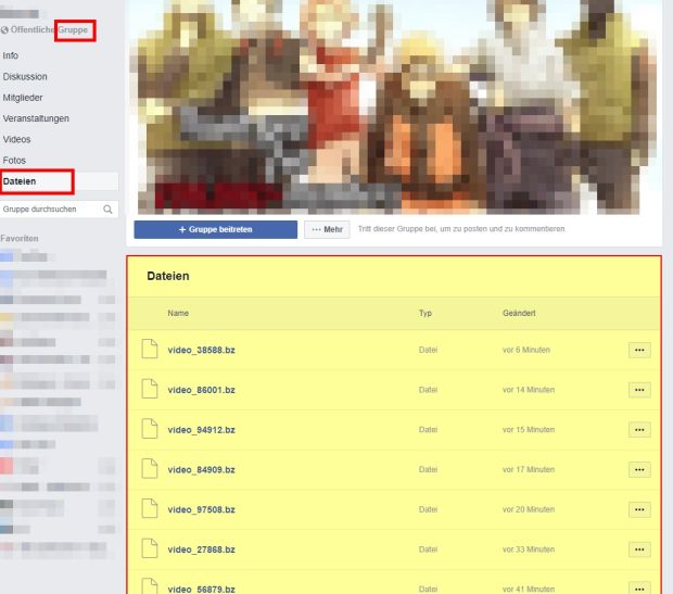 Neue Dateien und Beiträge in den Gruppen, Bildquelle: Mimikama