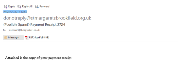 Bild: myonlinesecurity.co.uk – Spam Mail, Bildquelle: blog.botfrei.de