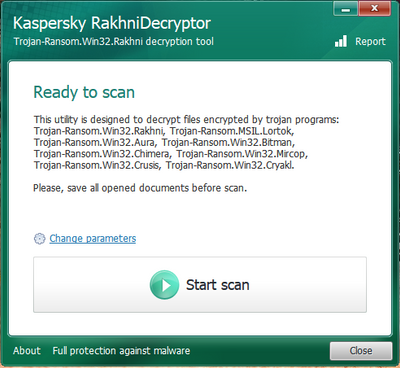 Das Kaspersky-Tool für die Entschlüsselung von Jaff Ransomware