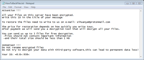 Die Lösegeldforderung des Schädlings DanaBot