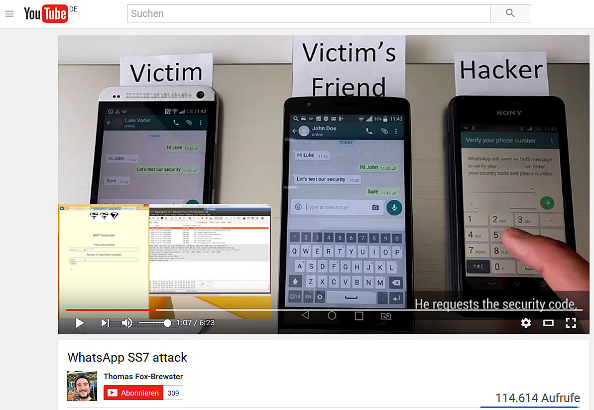 Hack bei WhatsApp