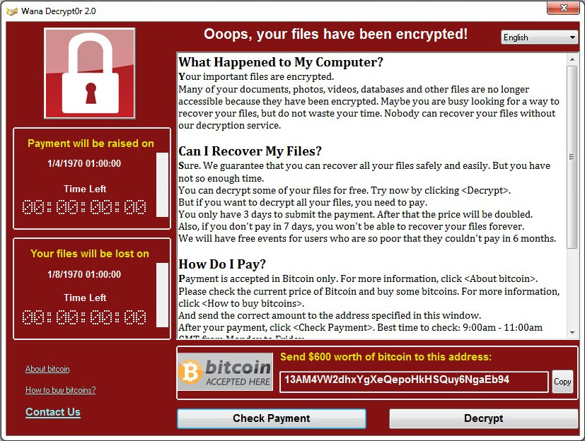 WannaCry hatte Boeing im Visier