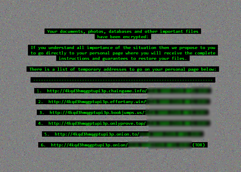 Das Erscheinungsbild der Ransomware Cerber2 , Quelle: bleepingcomputer.com